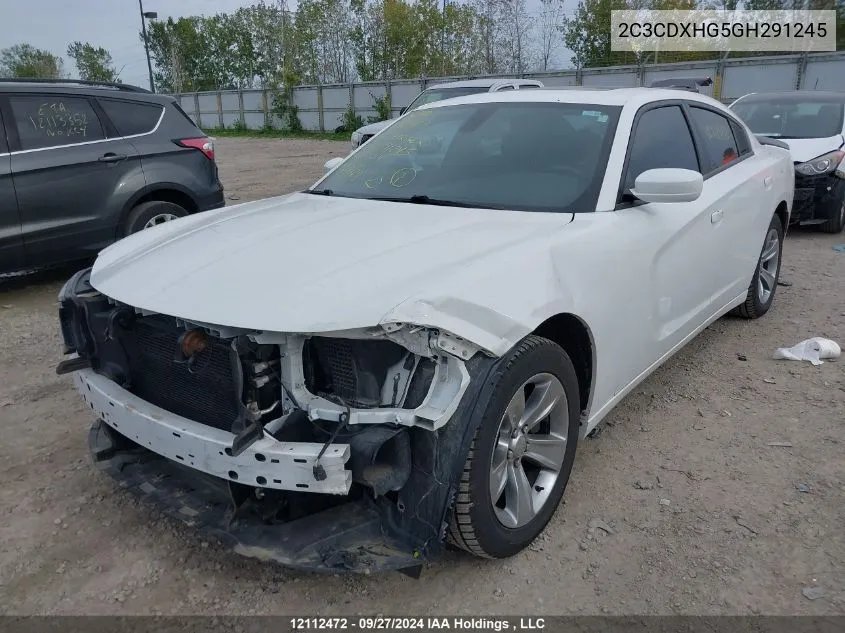 2C3CDXHG5GH291245 2016 Dodge Charger Sxt