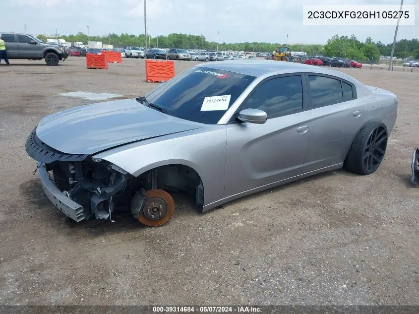 2C3CDXFG2GH105275 2016 Dodge Charger Se