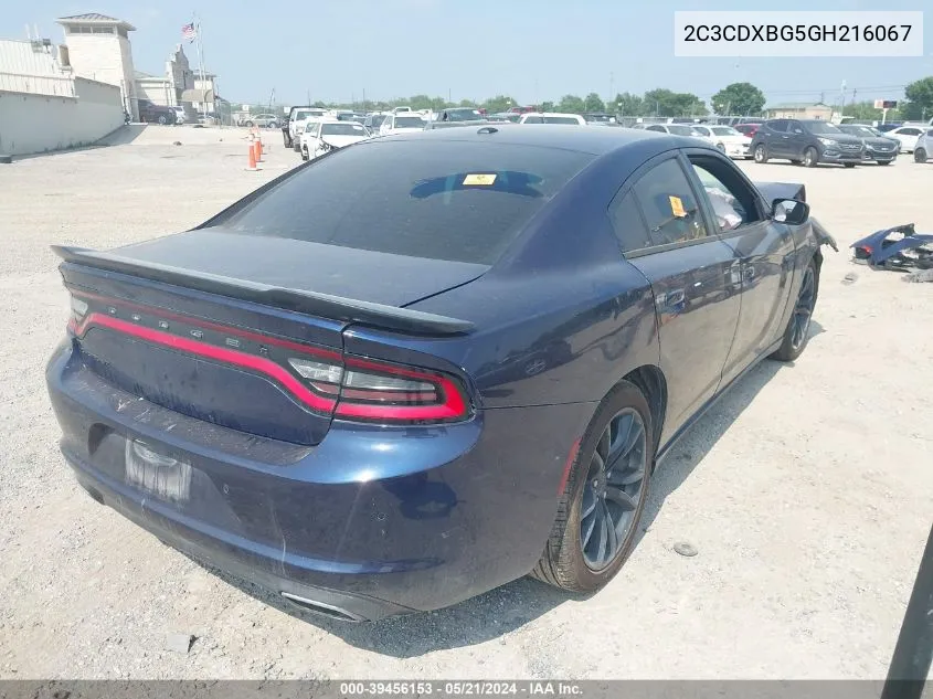 2016 Dodge Charger Se VIN: 2C3CDXBG5GH216067 Lot: 39456153