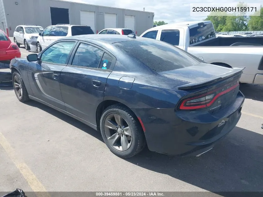 2C3CDXHG0GH159171 2016 Dodge Charger Sxt