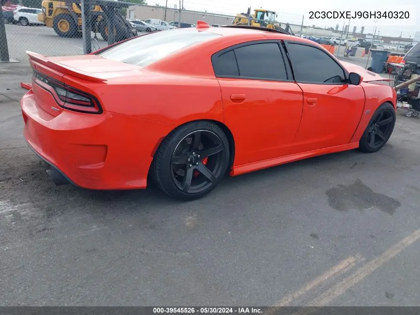 2016 Dodge Charger Srt 392 VIN: 2C3CDXEJ9GH340320 Lot: 39545526