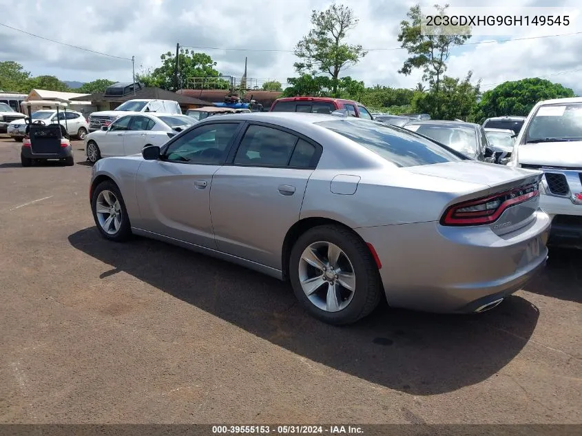 2C3CDXHG9GH149545 2016 Dodge Charger Sxt