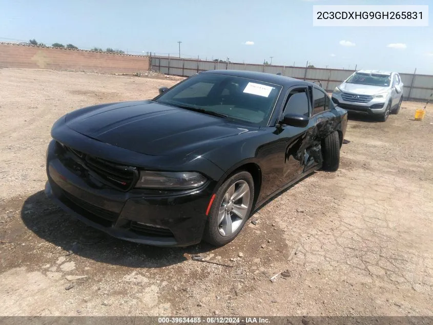 2C3CDXHG9GH265831 2016 Dodge Charger Sxt