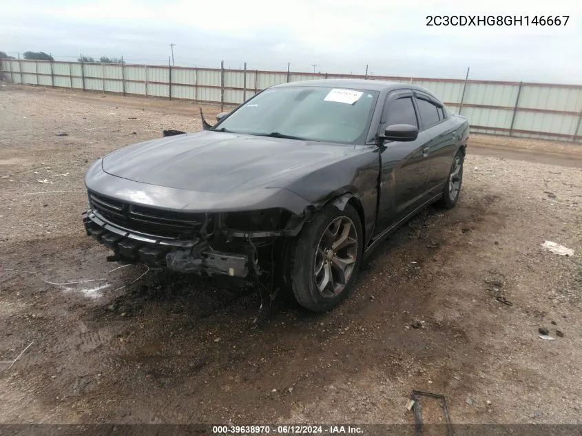 2C3CDXHG8GH146667 2016 Dodge Charger Sxt