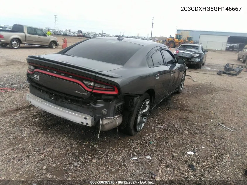 2C3CDXHG8GH146667 2016 Dodge Charger Sxt