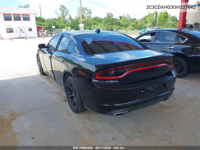 2C3CDXHG3GH227642 2016 Dodge Charger Sxt