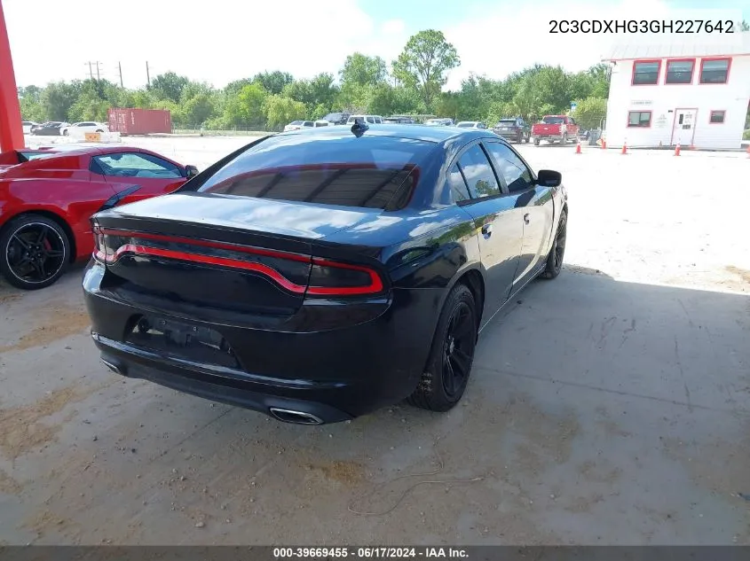 2C3CDXHG3GH227642 2016 Dodge Charger Sxt