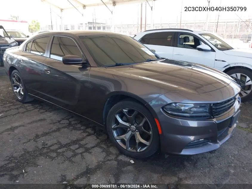 2016 Dodge Charger Sxt VIN: 2C3CDXHG4GH350799 Lot: 39699781