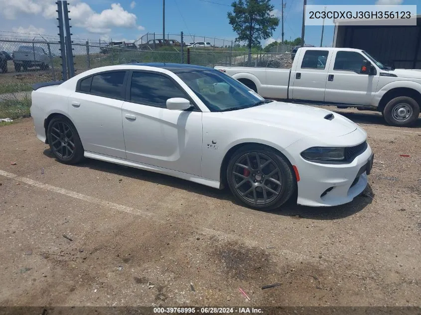 2016 Dodge Charger R/T Scat Pack VIN: 2C3CDXGJ3GH356123 Lot: 39768995