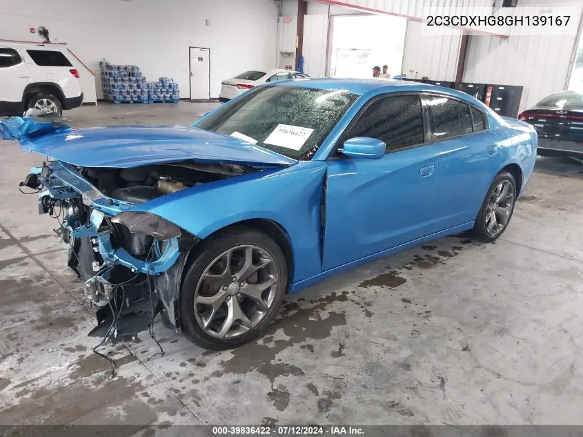 2C3CDXHG8GH139167 2016 Dodge Charger Sxt