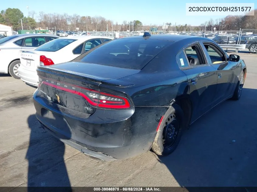 2C3CDXCT0GH251577 2016 Dodge Charger R/T