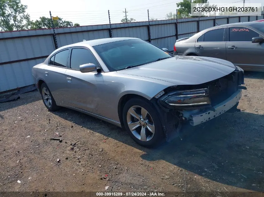 2C3CDXHG1GH203761 2016 Dodge Charger Sxt