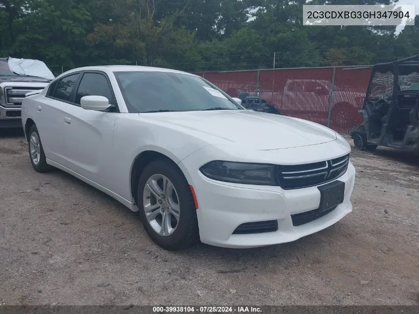 2016 Dodge Charger Se VIN: 2C3CDXBG3GH347904 Lot: 39938104