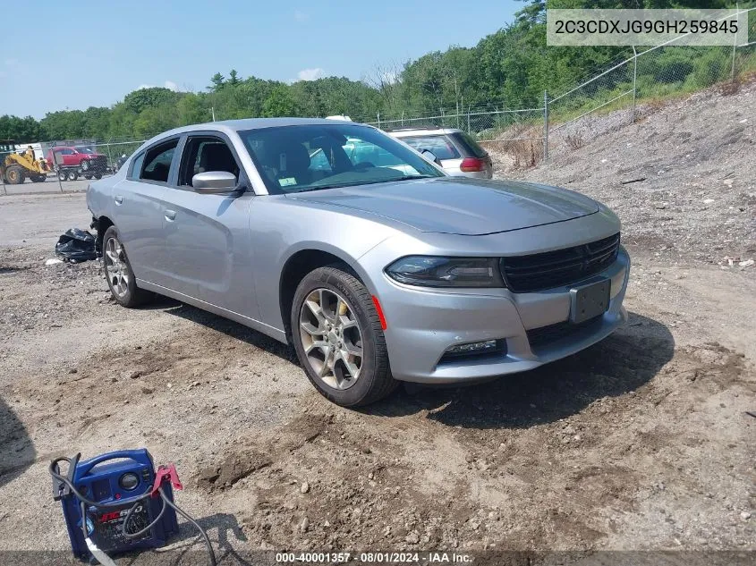 2016 Dodge Charger Sxt VIN: 2C3CDXJG9GH259845 Lot: 40001357