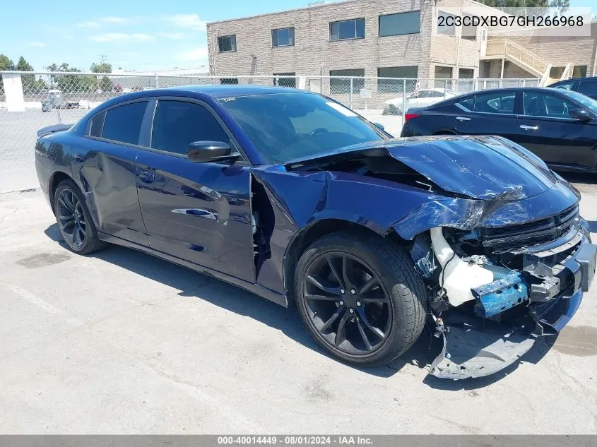 2016 Dodge Charger Se VIN: 2C3CDXBG7GH266968 Lot: 40014449