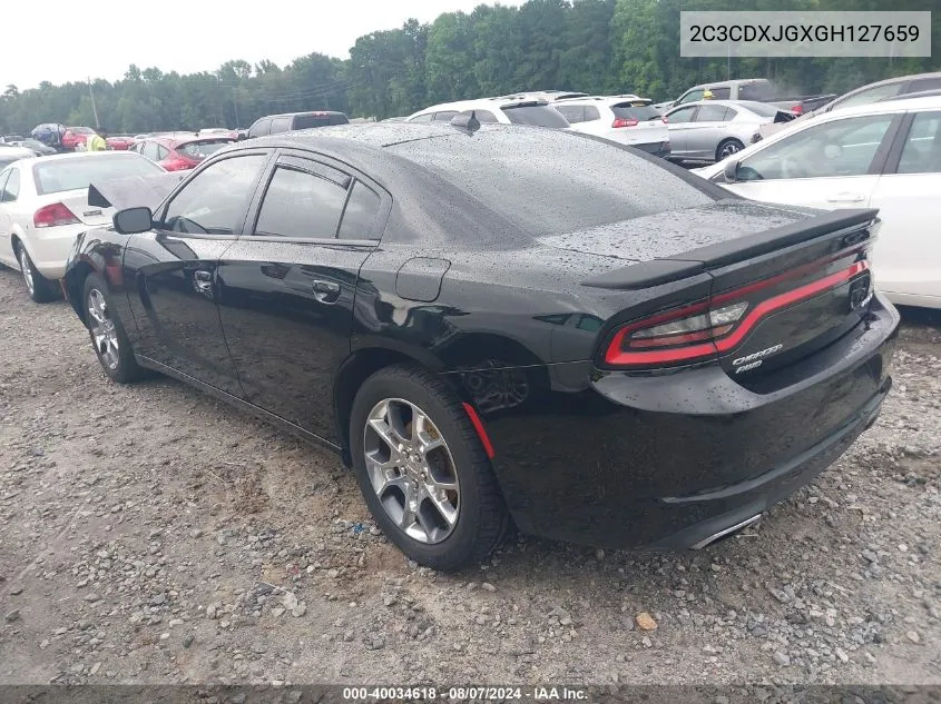 2016 Dodge Charger Sxt VIN: 2C3CDXJGXGH127659 Lot: 40034618