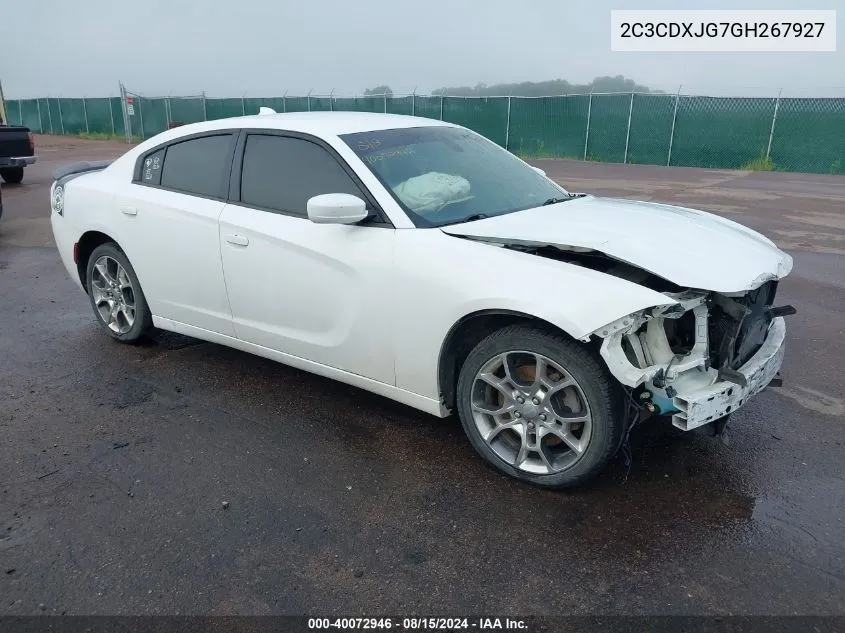 2016 Dodge Charger Sxt VIN: 2C3CDXJG7GH267927 Lot: 40072946