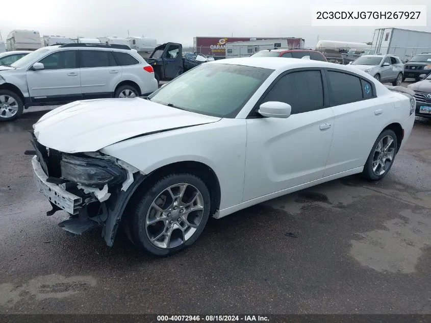 2C3CDXJG7GH267927 2016 Dodge Charger Sxt