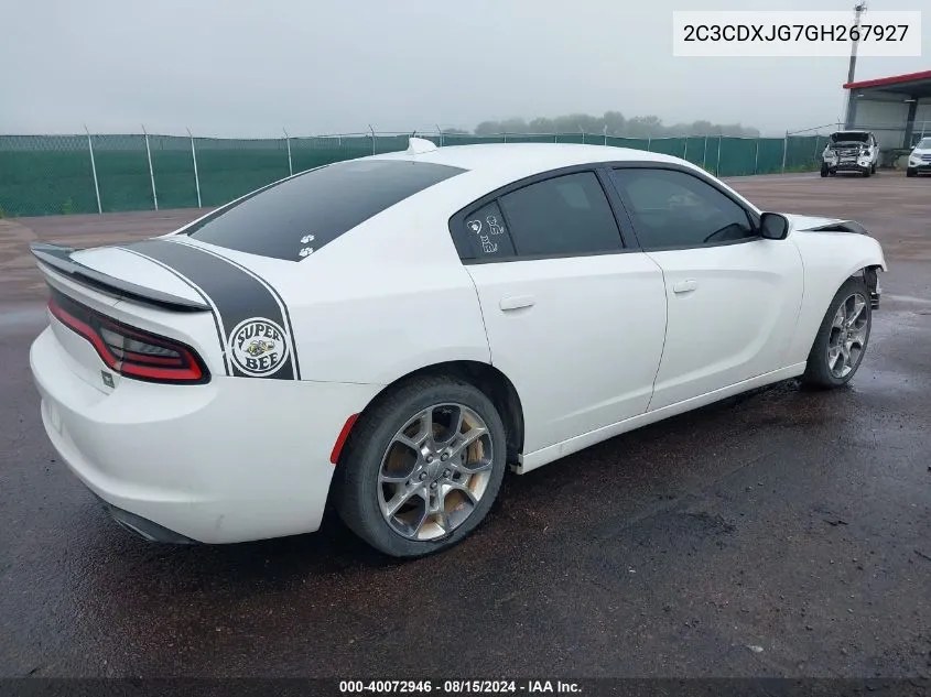 2016 Dodge Charger Sxt VIN: 2C3CDXJG7GH267927 Lot: 40072946