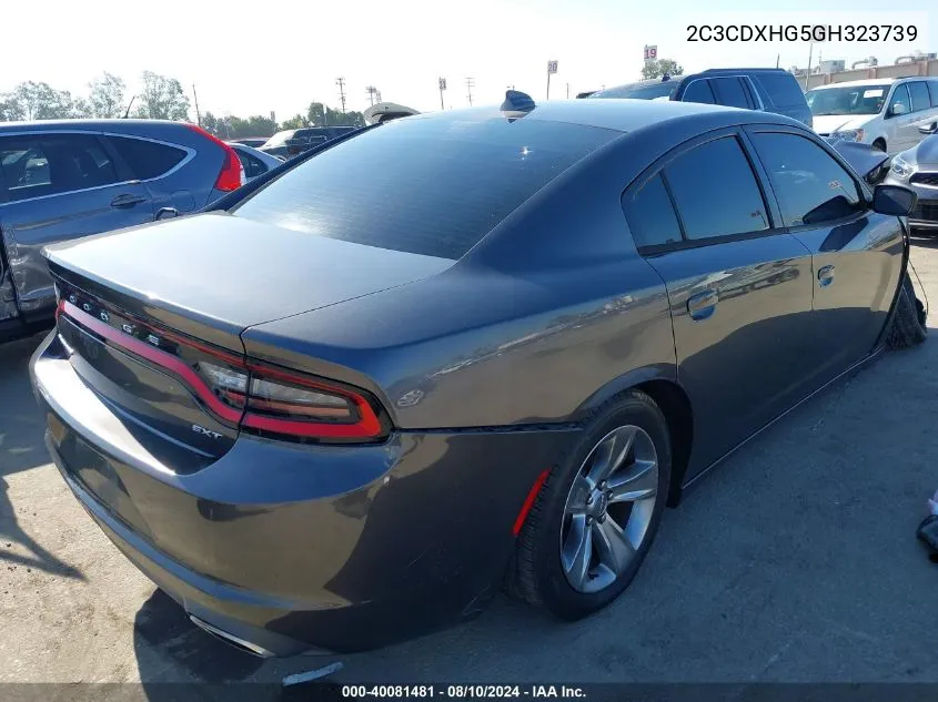 2C3CDXHG5GH323739 2016 Dodge Charger Sxt