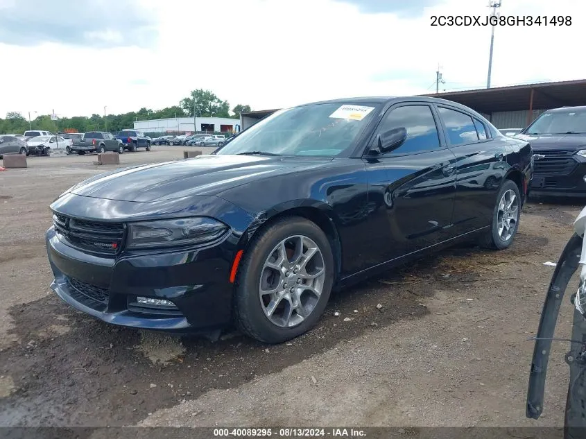 2016 Dodge Charger Sxt VIN: 2C3CDXJG8GH341498 Lot: 40089295