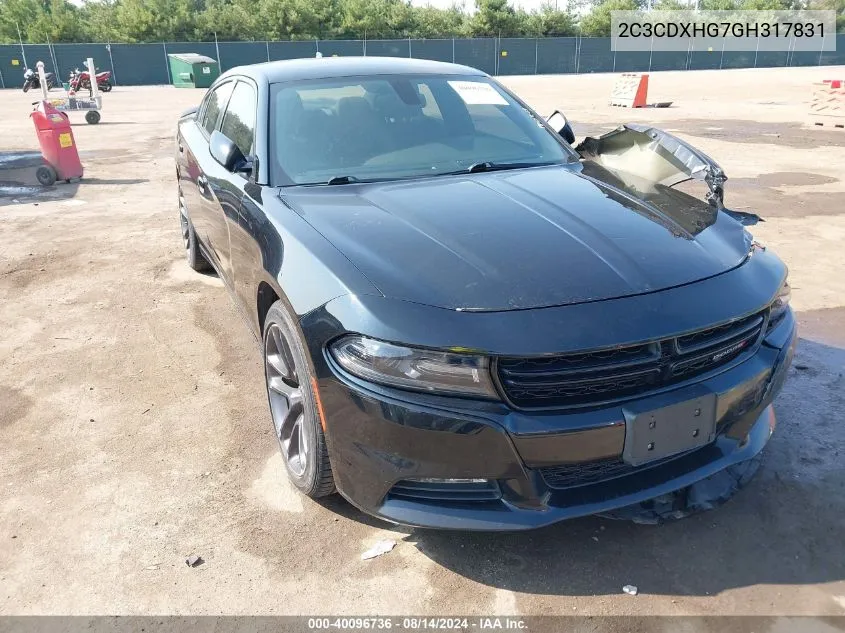 2C3CDXHG7GH317831 2016 Dodge Charger Sxt