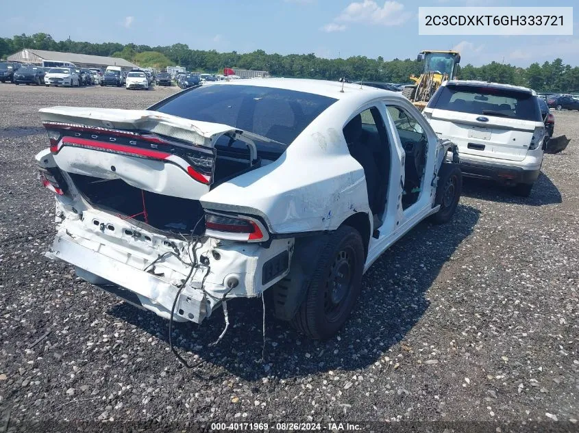 2016 Dodge Charger Police VIN: 2C3CDXKT6GH333721 Lot: 40171969