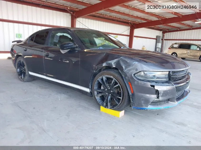 2C3CDXHG8GH246946 2016 Dodge Charger Sxt