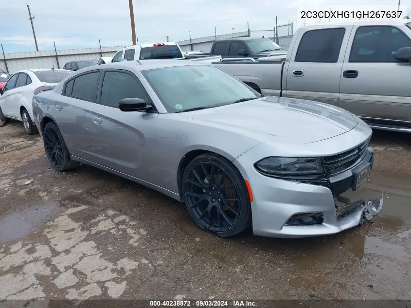 2C3CDXHG1GH267637 2016 Dodge Charger Sxt