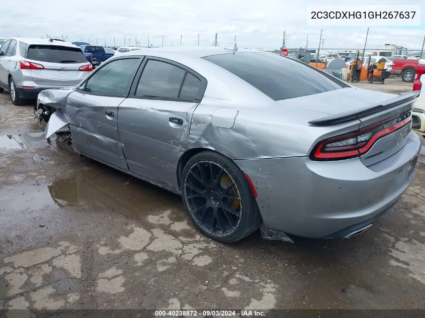 2C3CDXHG1GH267637 2016 Dodge Charger Sxt