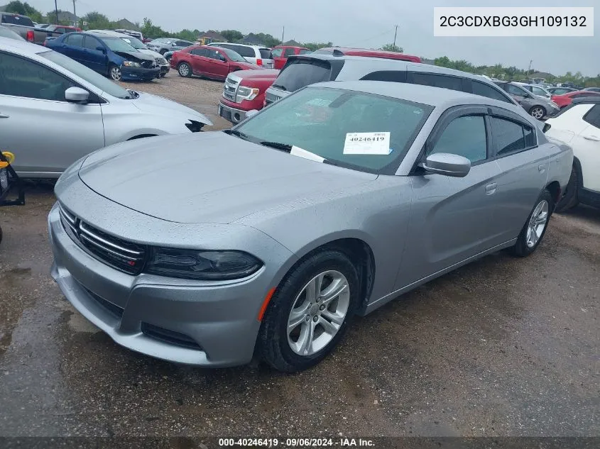 2016 Dodge Charger Se VIN: 2C3CDXBG3GH109132 Lot: 40246419