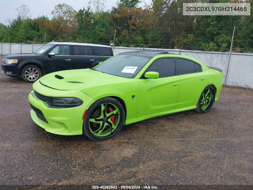 2C3CDXL97GH214465 2016 Dodge Charger Srt Hellcat