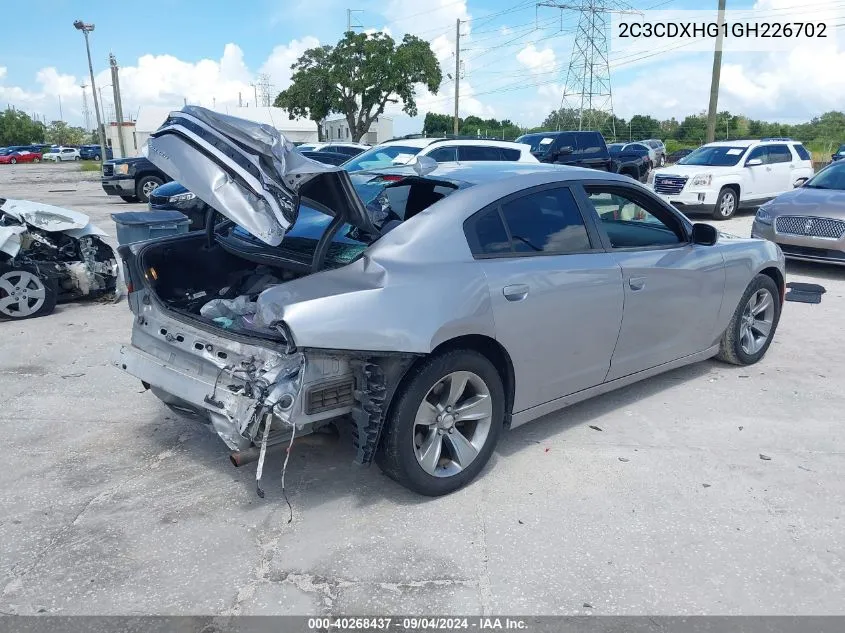 2016 Dodge Charger Sxt VIN: 2C3CDXHG1GH226702 Lot: 40268437