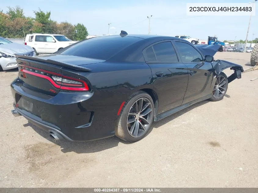 2016 Dodge Charger R/T Scat Pack VIN: 2C3CDXGJ4GH234483 Lot: 40284387