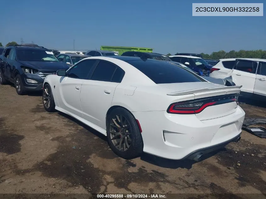 2C3CDXL90GH332258 2016 Dodge Charger Srt Hellcat