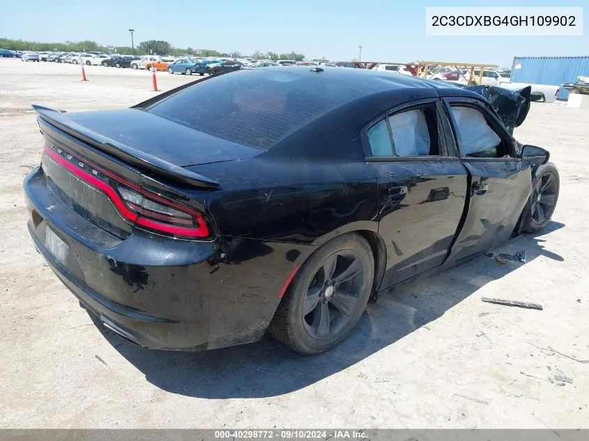 2016 Dodge Charger Se VIN: 2C3CDXBG4GH109902 Lot: 40298772