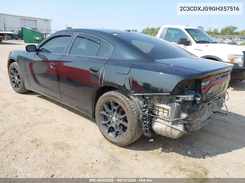 2016 Dodge Charger Sxt VIN: 2C3CDXJG9GH357516 Lot: 40303026