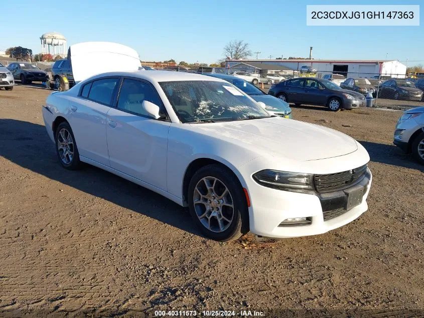 2016 Dodge Charger Sxt VIN: 2C3CDXJG1GH147363 Lot: 40311573