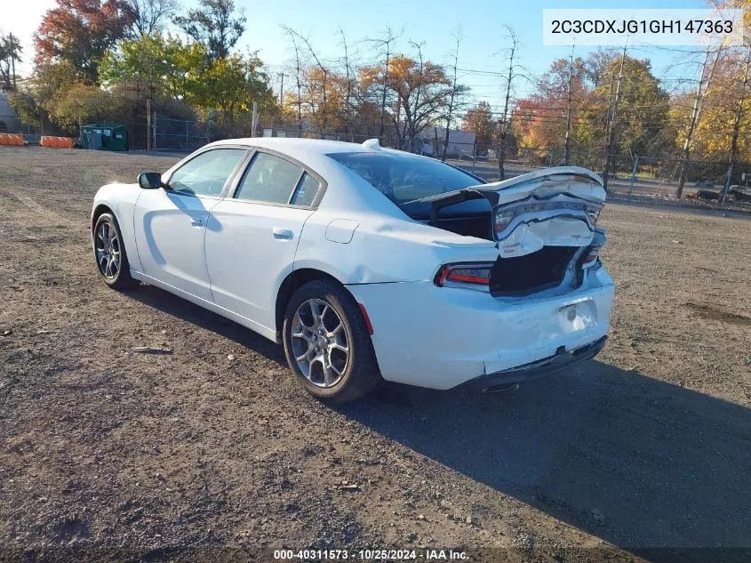 2016 Dodge Charger Sxt VIN: 2C3CDXJG1GH147363 Lot: 40311573