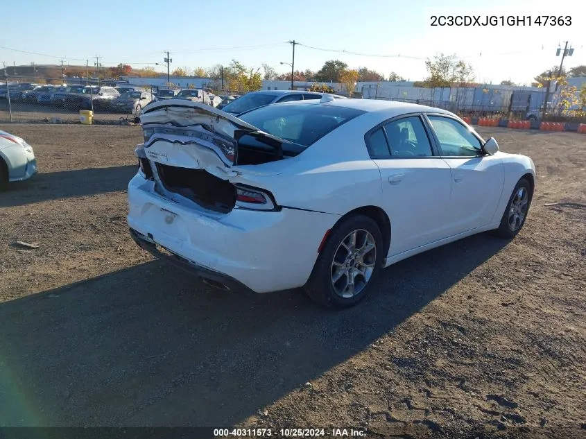 2016 Dodge Charger Sxt VIN: 2C3CDXJG1GH147363 Lot: 40311573