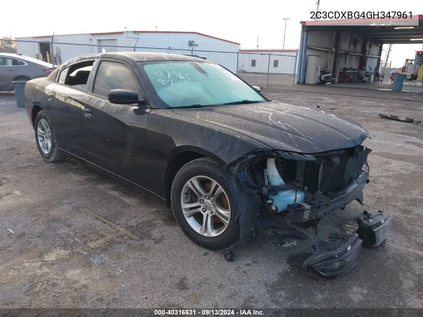 2016 Dodge Charger Se VIN: 2C3CDXBG4GH347961 Lot: 40316631