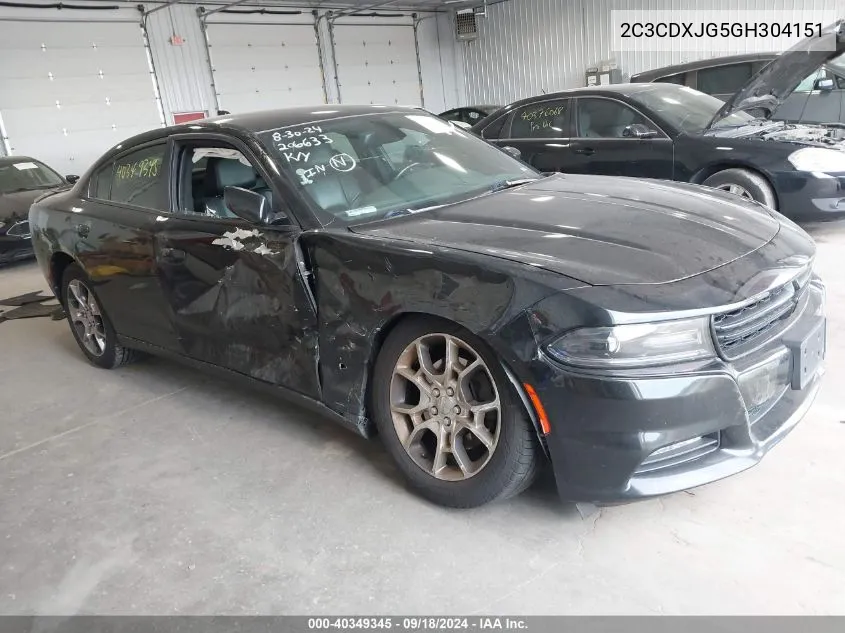 2016 Dodge Charger Sxt VIN: 2C3CDXJG5GH304151 Lot: 40349345