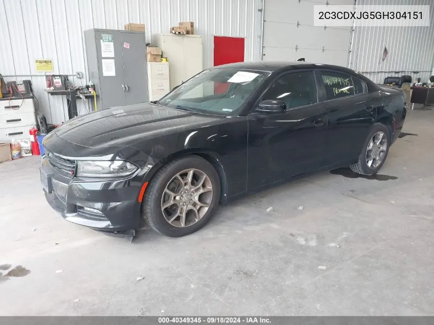 2C3CDXJG5GH304151 2016 Dodge Charger Sxt