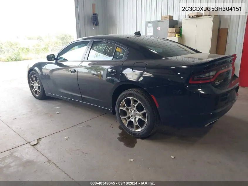 2C3CDXJG5GH304151 2016 Dodge Charger Sxt