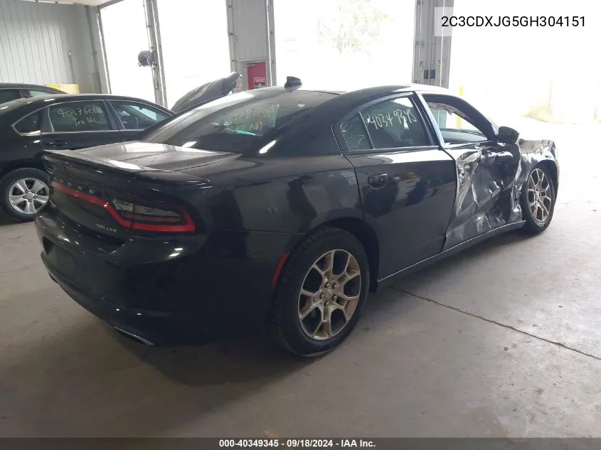 2C3CDXJG5GH304151 2016 Dodge Charger Sxt