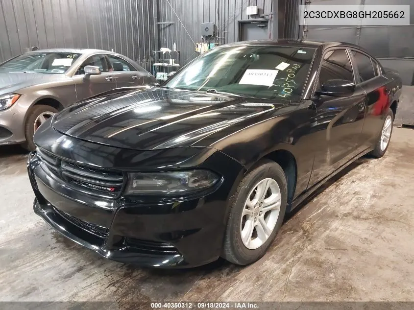 2016 Dodge Charger Se VIN: 2C3CDXBG8GH205662 Lot: 40350312