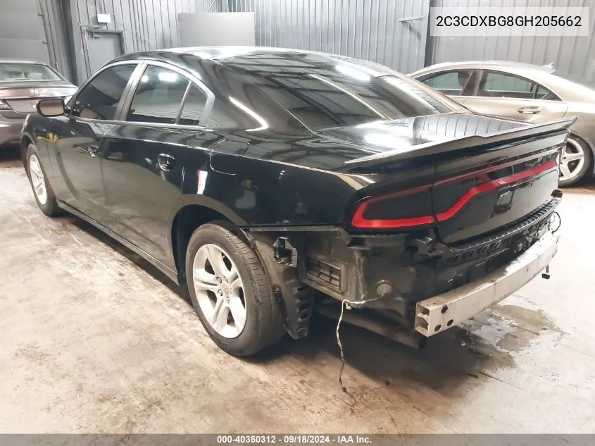 2C3CDXBG8GH205662 2016 Dodge Charger Se