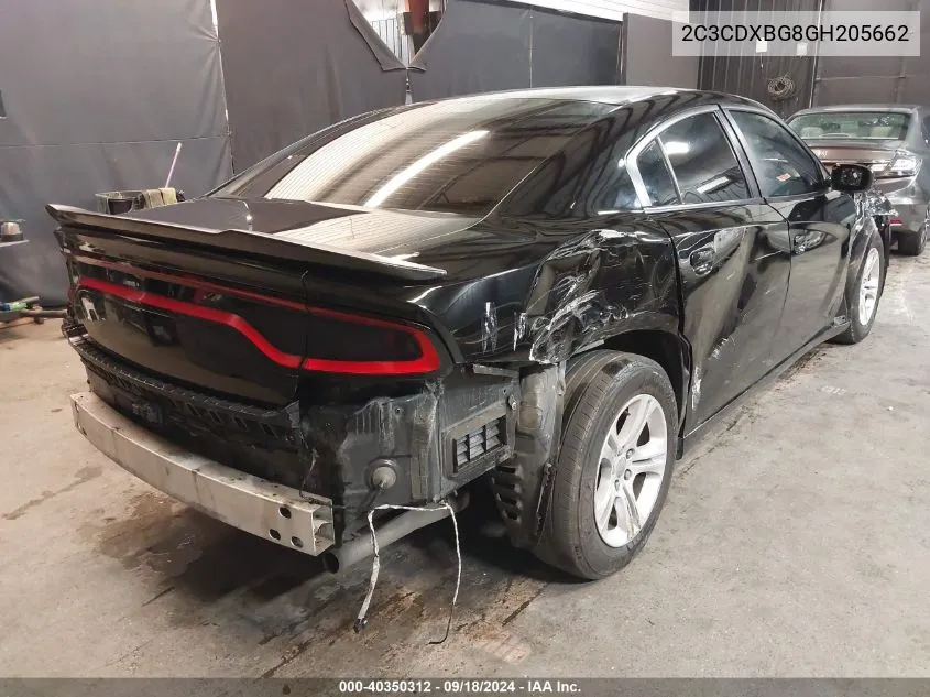 2C3CDXBG8GH205662 2016 Dodge Charger Se