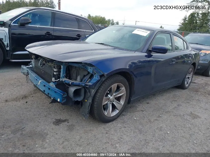 2C3CDXHGXGH326636 2016 Dodge Charger Sxt