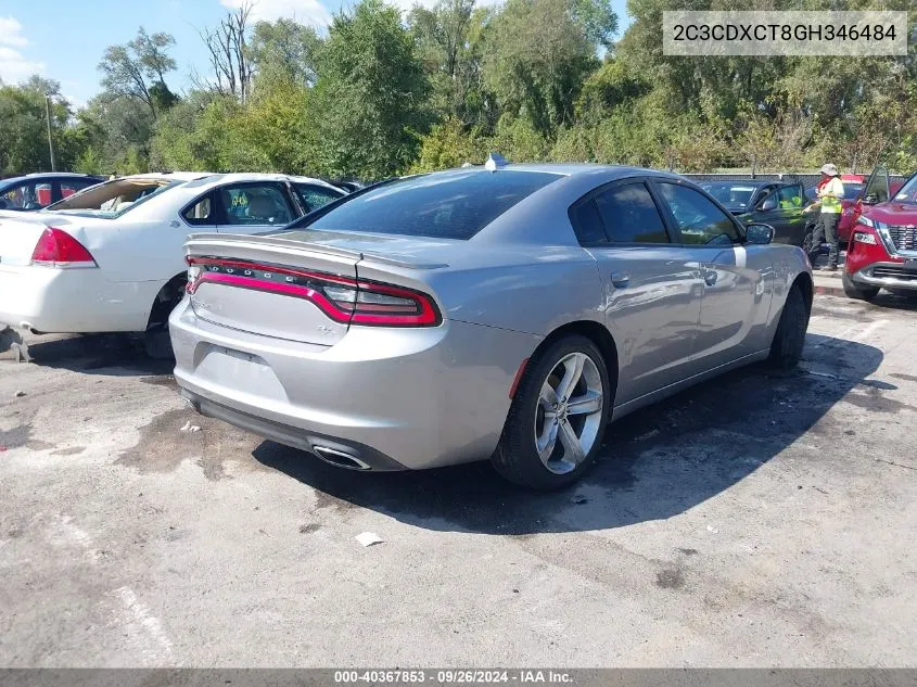 2016 Dodge Charger R/T VIN: 2C3CDXCT8GH346484 Lot: 40367853